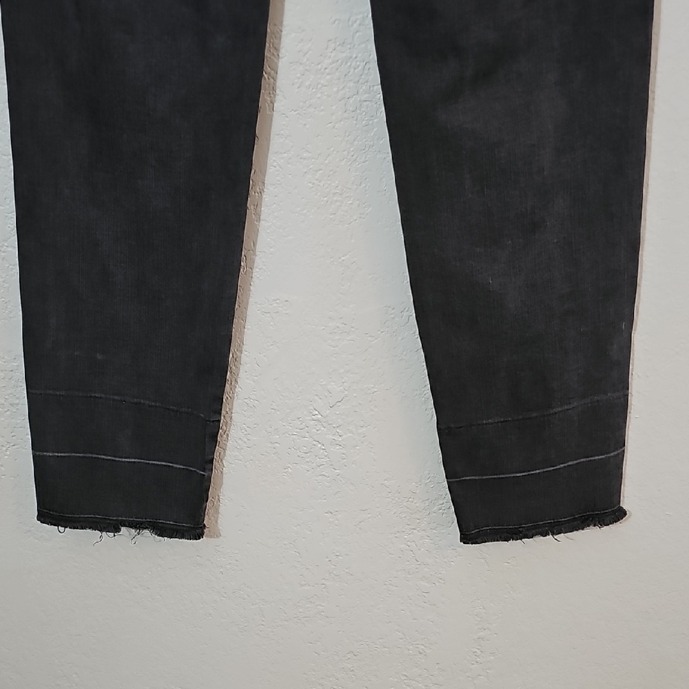 Frame Denim Black Le Nouveau Straight Ankle Jeans Womens 27 Stretchy High Rise - Picture 6 of 9